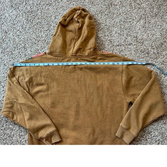 Simply Southern Sweatshirt, size women's medium; SUNSHINE patchwork design; boho - Picture 8 of 9